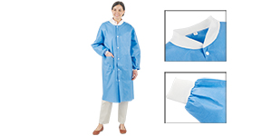 Pack of 10 Teal Wrinkle-Free ValuMax 3660TEM Extra-Safe Noble Looking Disposable SMS Knee Length Lab Coat M 